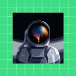 astronaut wallpapers android application logo